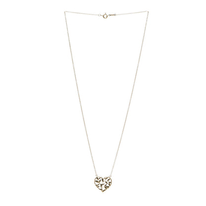 Tiffany 18K Yellow Gold Paloma Picasso Olive Leaf Heart Pendant Necklace 3 of 4