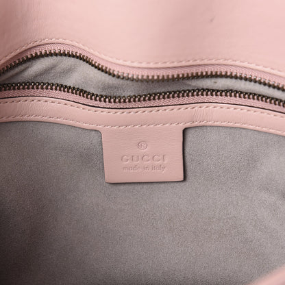Gucci Calfskin Matelasse Small GG Marmont Shoulder Bag Perfect Pink 6 of 9