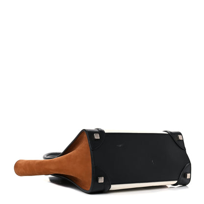 Celine Baby Grained Calfskin Nubuck Tri-Color Micro Luggage Iceberg 3 of 26