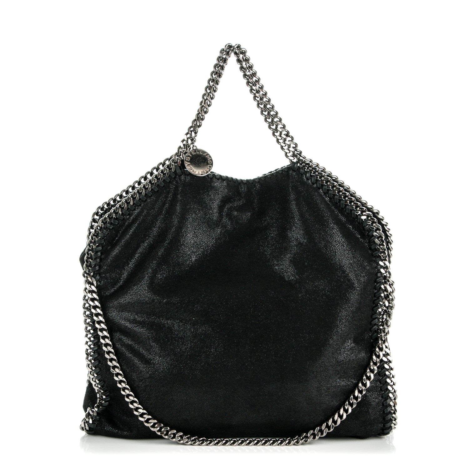 Stella McCartney Shaggy Deer Falabella Fold Over Tote Black 8 of 8