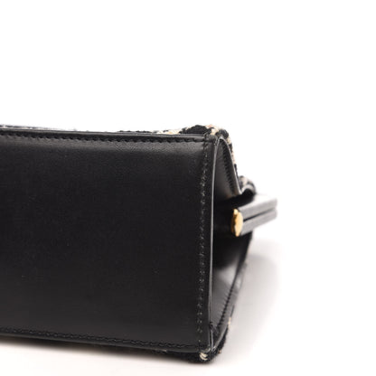 Burberry Wool Plaid Check Frame Bag Black 10 of 10