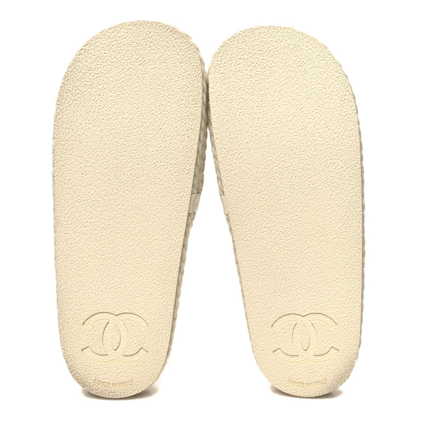 Braided Knit CC Mules 39 Ecru