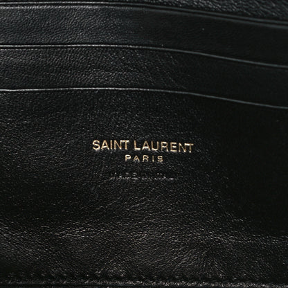 Saint Laurent Grain De Poudre Matelasse Monogram Mini Lou Camera Bag Dark Beige 6 of 10