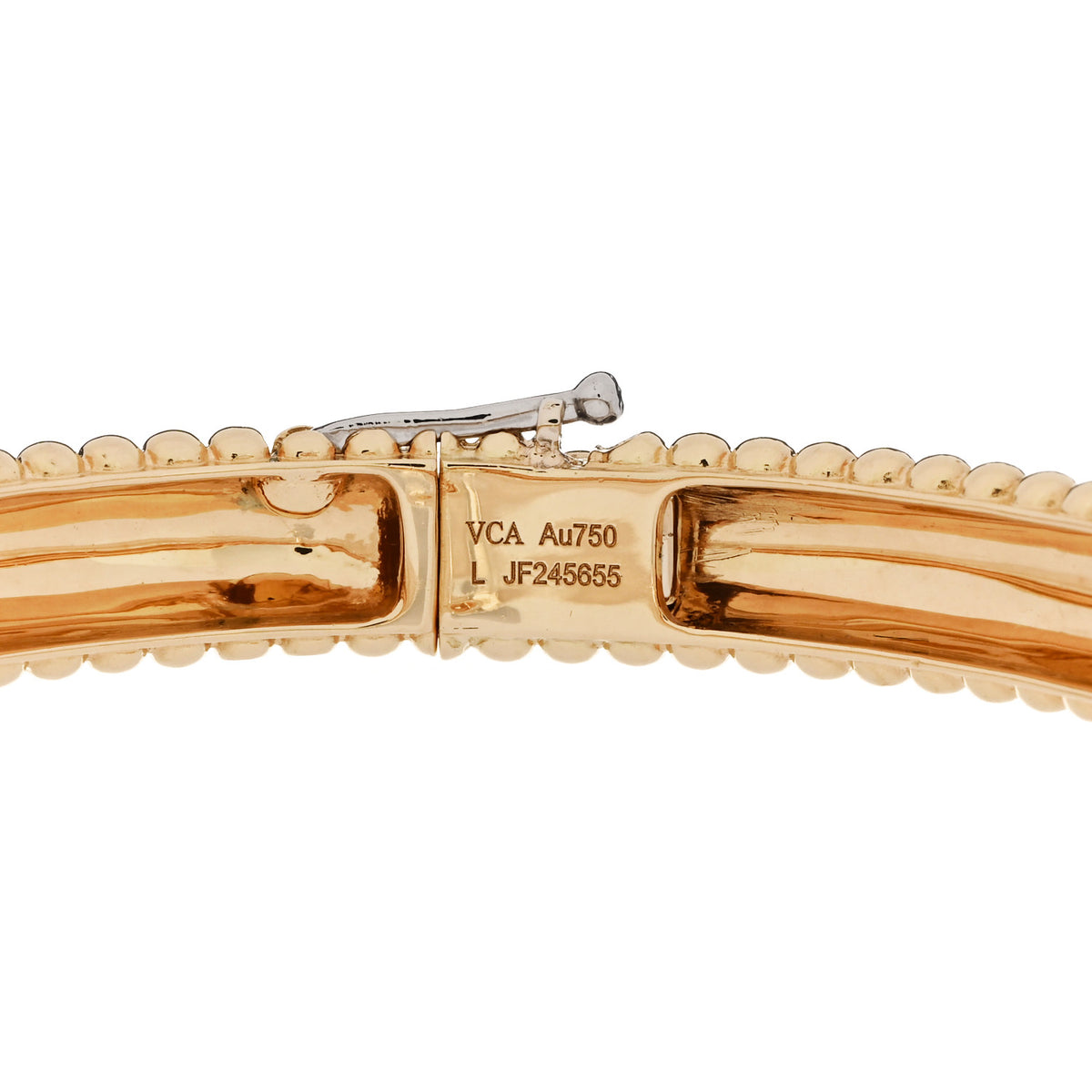 18K Yellow Gold Perlee Pearls of Gold 5 Row Bracelet L