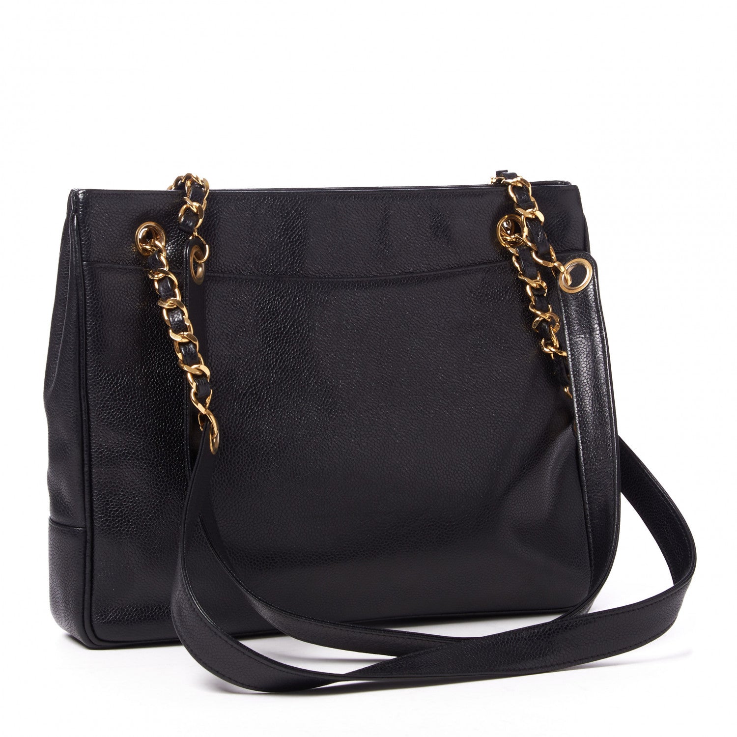 Chanel Caviar CC Shoulder Bag Black 3 of 8