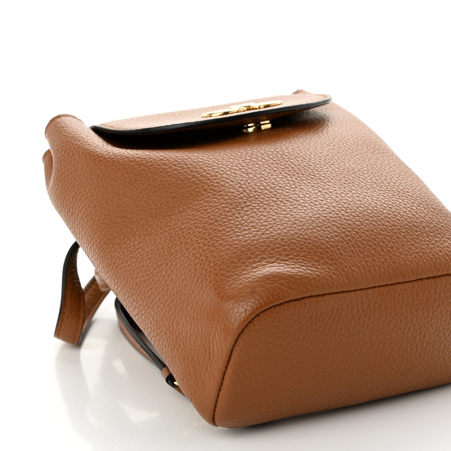 Grained Calfskin Mini Gancini Backpack Brown