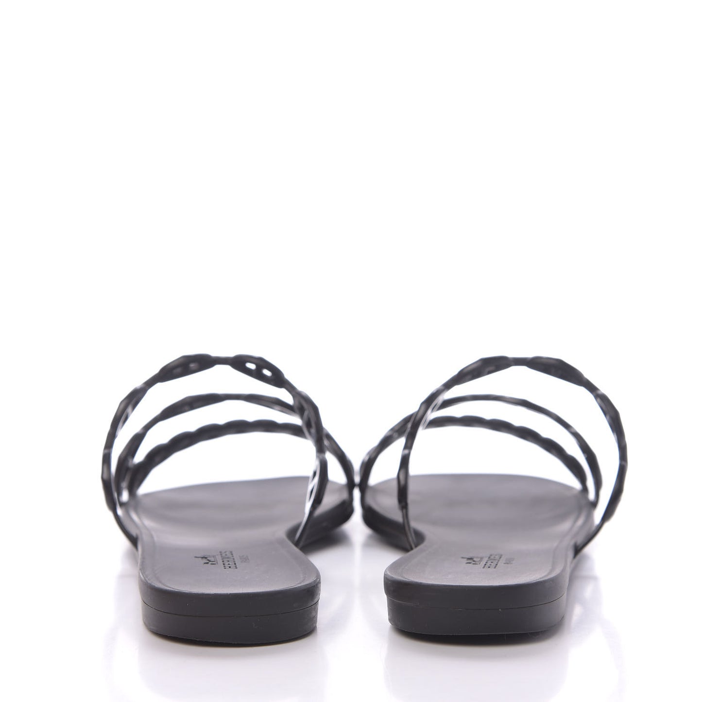 Rubber Chaine d'Ancre Rivage Sandals 38 Black