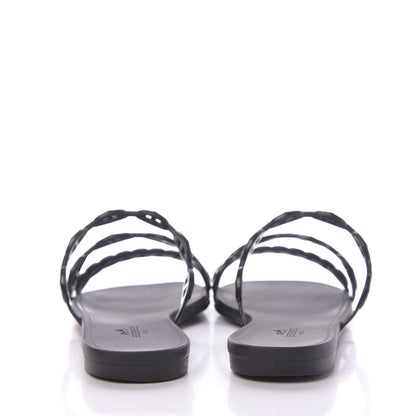 Hermes Rubber Chaine d'Ancre Rivage Sandals 38 Black 8 of 10