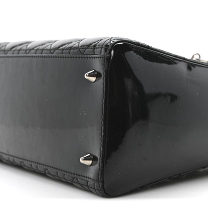 Christian Dior Patent Cannage Medium Lady Dior Black 10 of 10