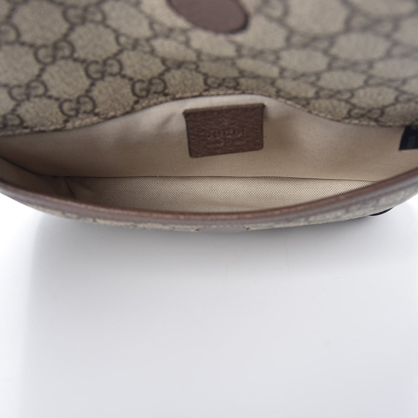 GG Supreme Monogram Neo Vintage Web Belt Bag Brown