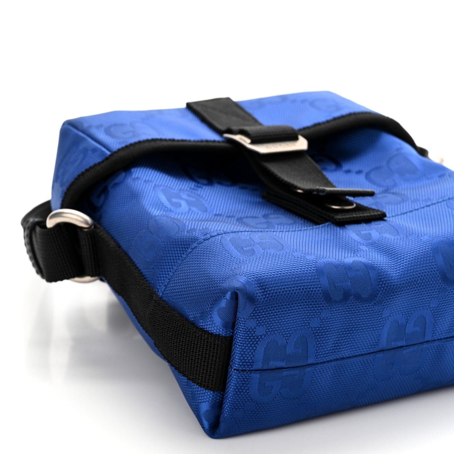 Econyl Nylon Monogram Off The Grid Messenger Bag Orient Blue Black