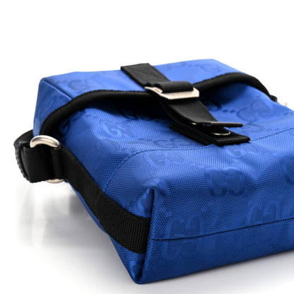 Gucci Econyl Nylon Monogram Off The Grid Messenger Bag Orient Blue Black 9 of 10
