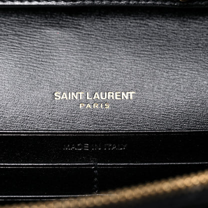 Saint Laurent Smooth Calfskin Monogram Sulpice Chain Wallet Black 7 of 10