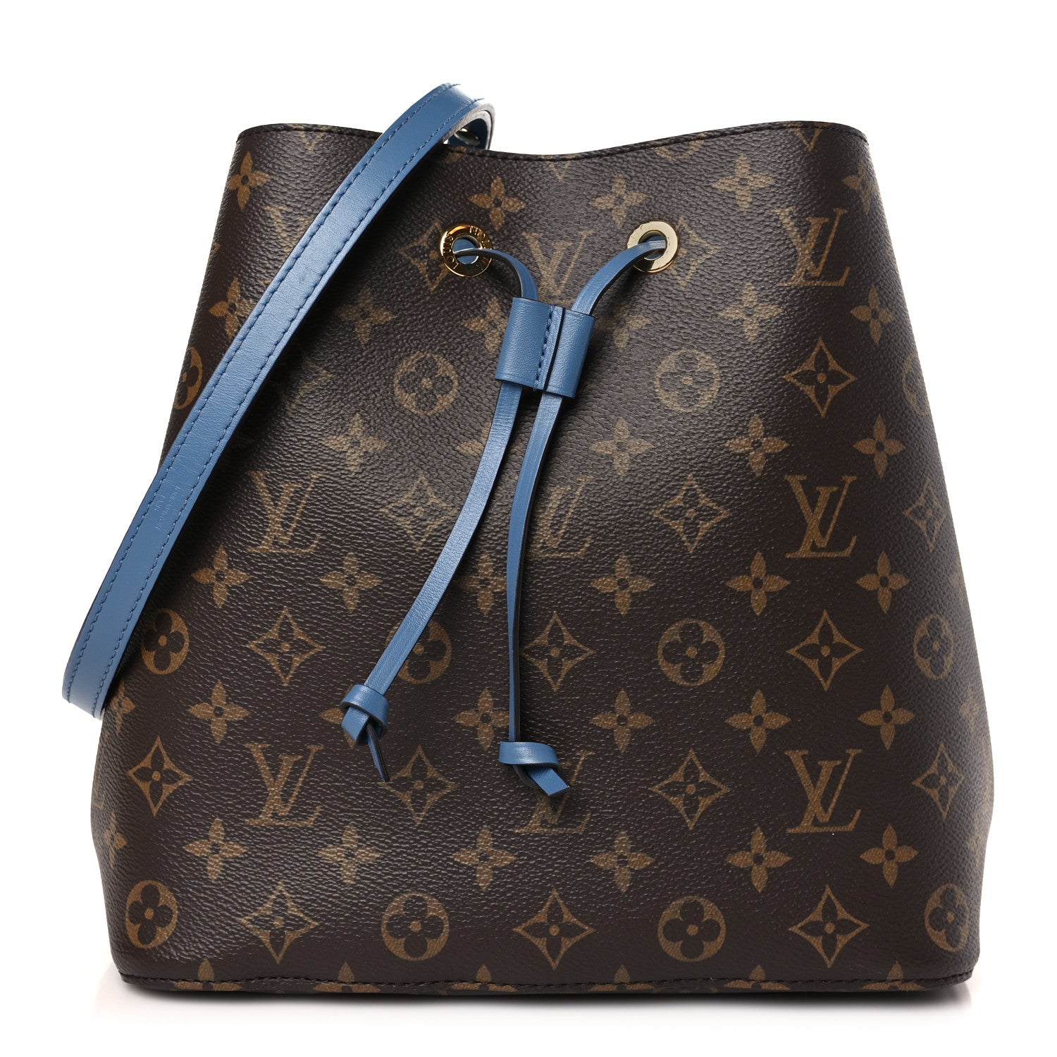 Louis Vuitton Monogram Neonoe MM Blue Jean 1 of 9