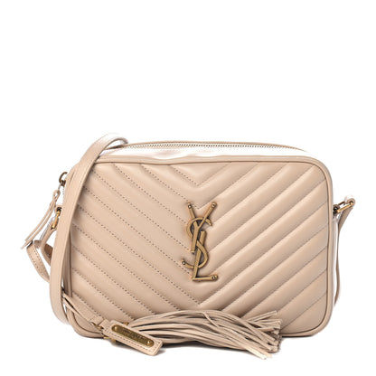 Saint Laurent Calfskin Matelasse Monogram Lou Camera Bag Nude Powder 1 of 4
