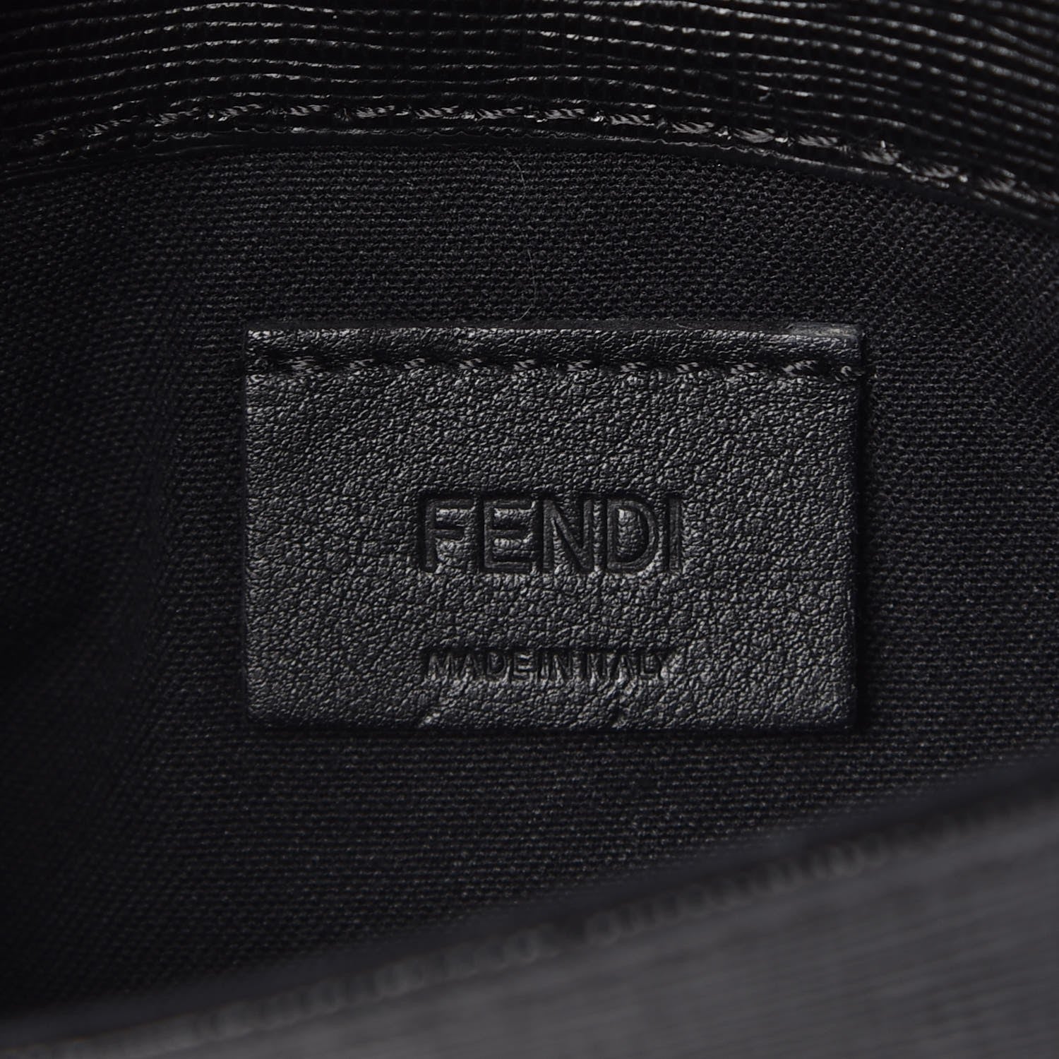 Fendi Vitello Elite Mink Fur Studded Karlito Tube Wallet on Chain Black 9 of 14