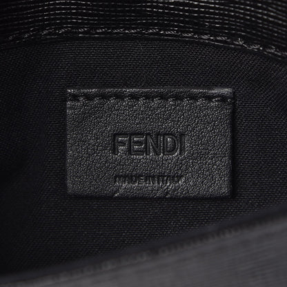 Fendi Vitello Elite Mink Fur Studded Karlito Tube Wallet on Chain Black 9 of 14