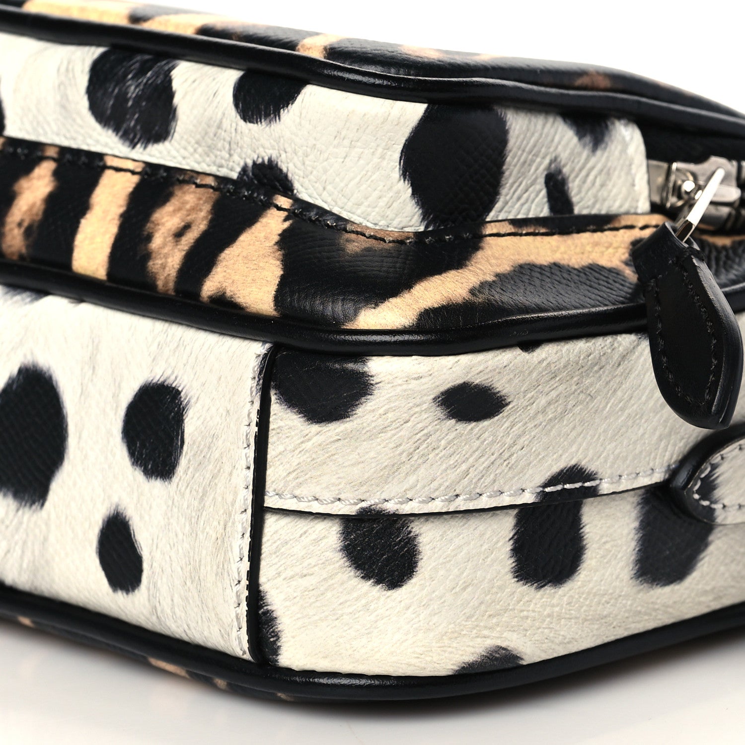 Burberry Calfskin Leopard Print Small Camera Bag Honey Black 9 of 9
