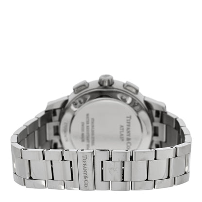 Tiffany Stainless Steel Diamond Bezel 36mm Atlas Dome Chronograph Quartz Watch 3 of 5