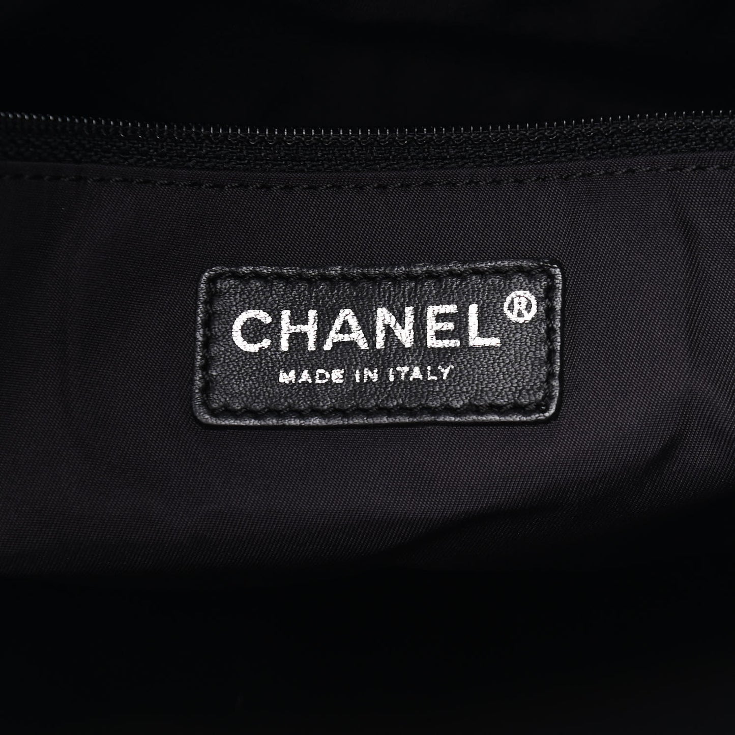 Coated Canvas Quilted Large Paris Biarritz Tote Black