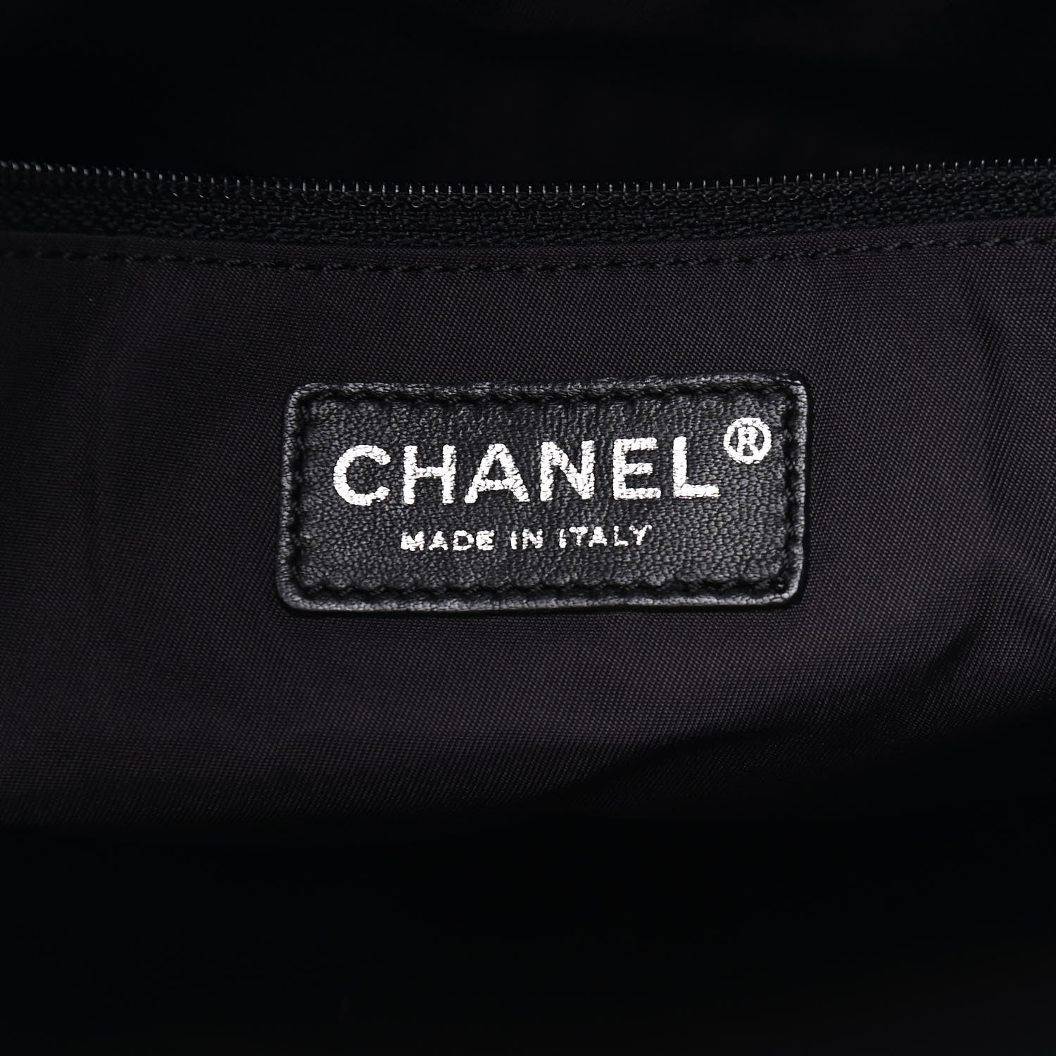 Chanel Coated Canvas Quilted Large Paris Biarritz Tote Black 5 of 6