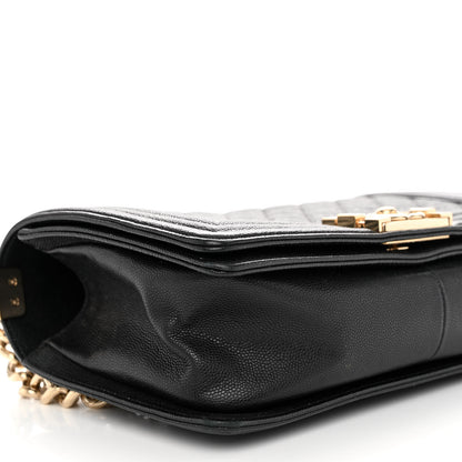 Chanel Caviar Quilted Medium Boy Flap Black 9 of 10