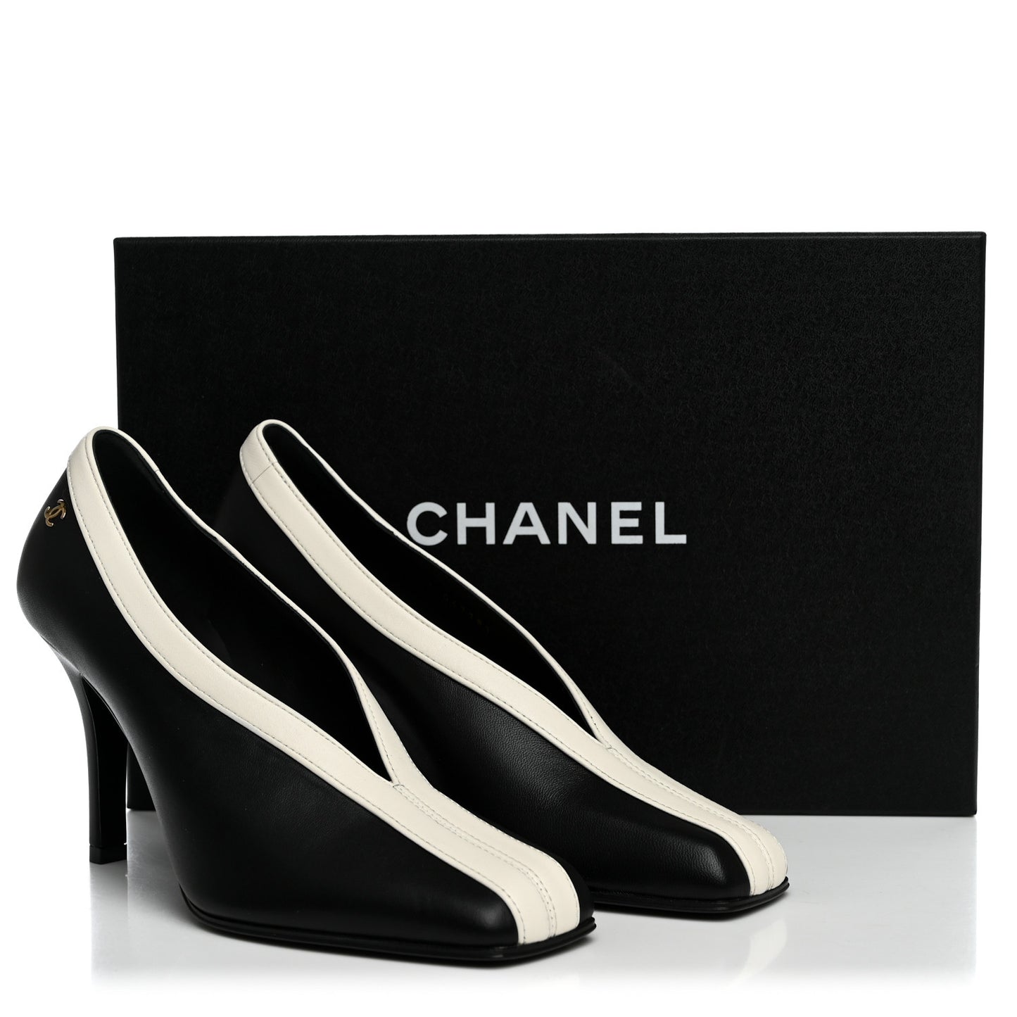 Lambskin Pumps 35.5 Black Ivory