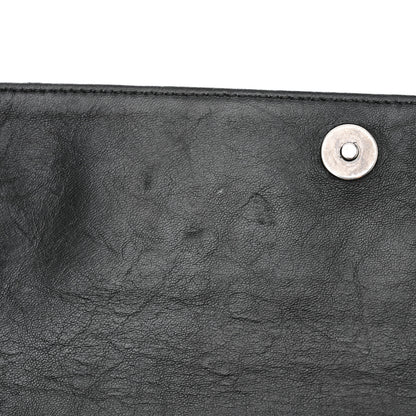 Chanel Washed Lambskin Maxi Take Away Flap Bag Black 13 of 16