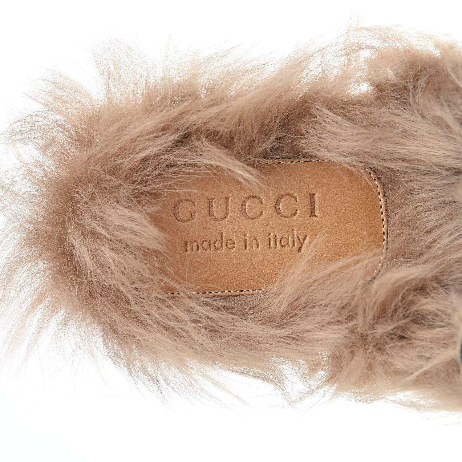 Gucci Calfskin Fur Mens Princetown Slippers 6 Black 7 of 9