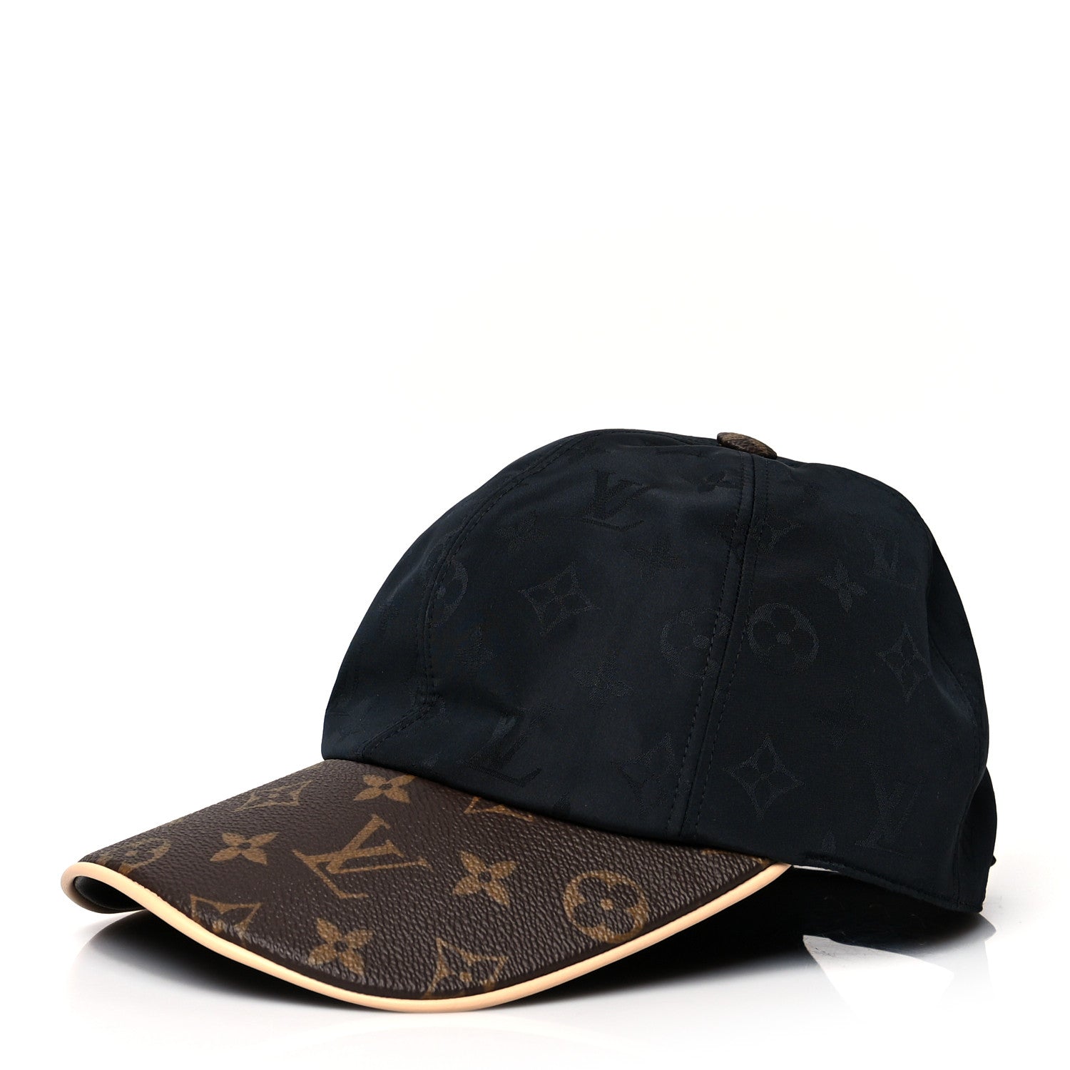 Louis Vuitton Polyester Silk Monogram LV Get Ready Cap M Black 1 of 7