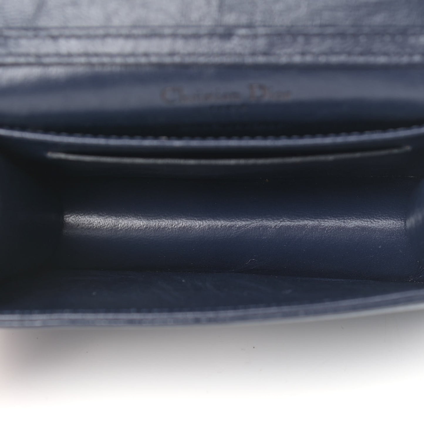 Patent Baby Diorama Flap Bag Blue