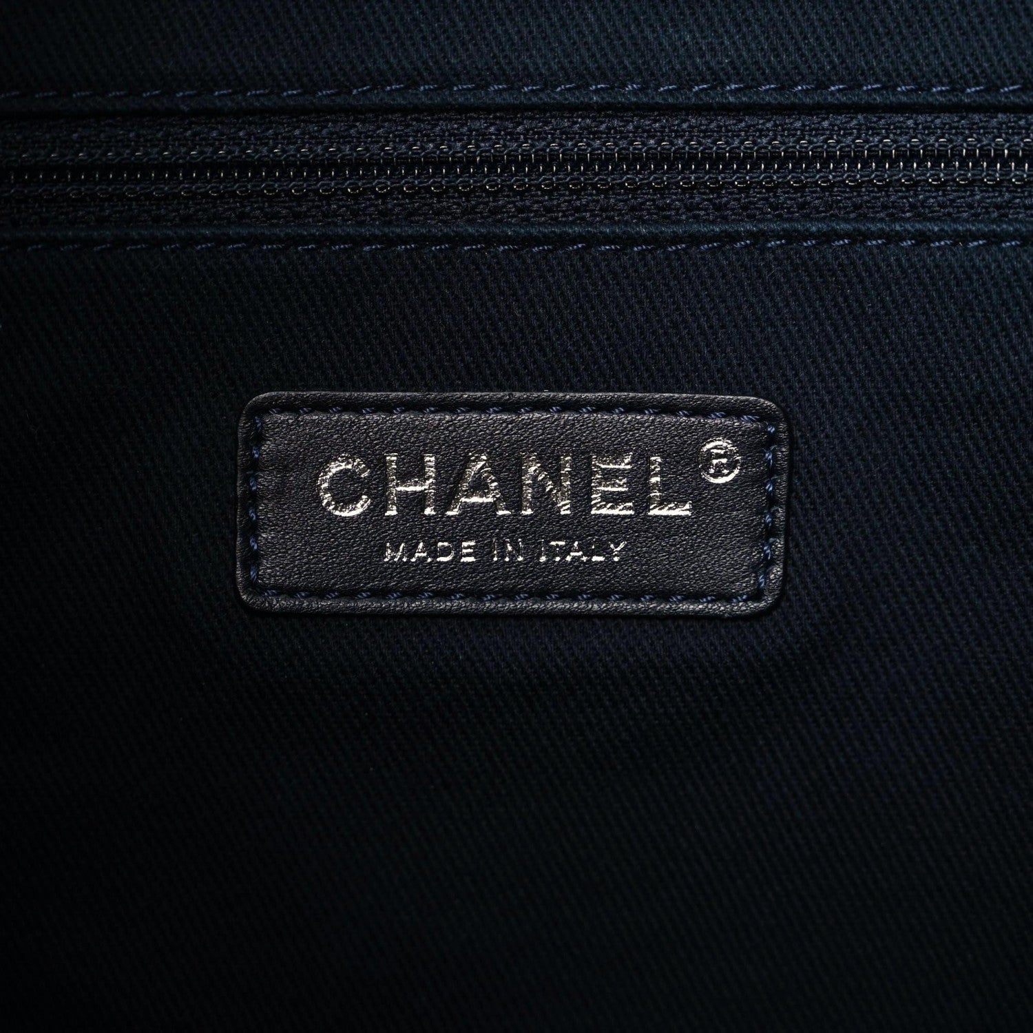 Chanel Canvas Large Deauville Backpack Denim Blue 8 of 9