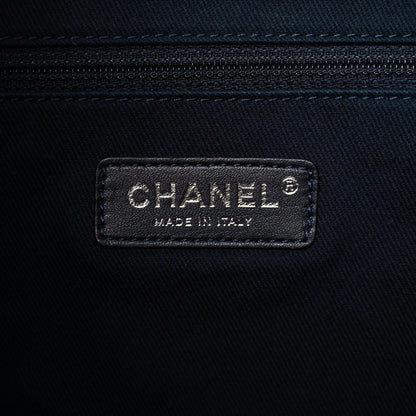 Chanel Canvas Large Deauville Backpack Denim Blue 8 of 9