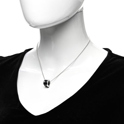 Bulgari Sterling Silver Ceramic Save The Children Pendant Necklace 2 of 7