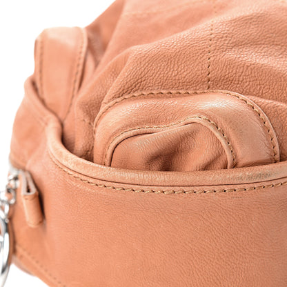 Chanel Calfskin Stitched Bowler Light Brown 9 of 14