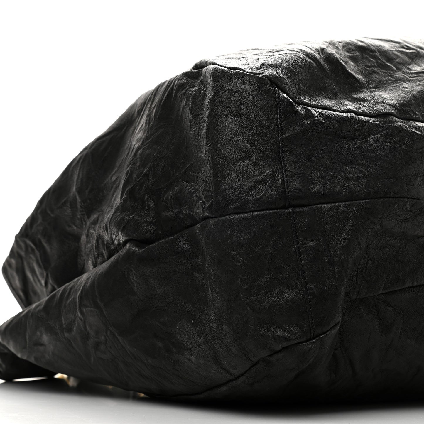 Tumbled Sheepskin Hobo Black