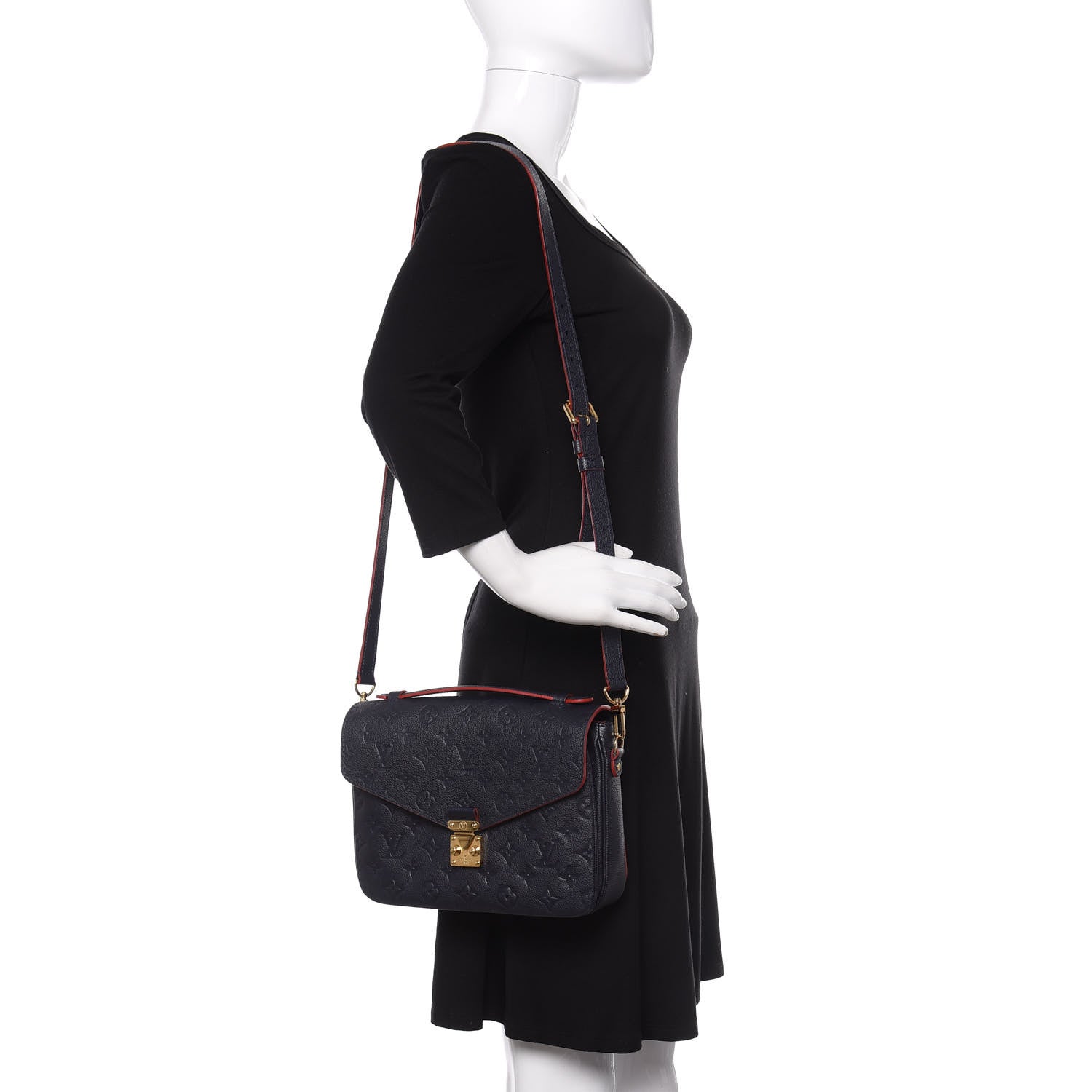 Louis Vuitton Empreinte Pochette Metis Marine Rouge 2 of 12