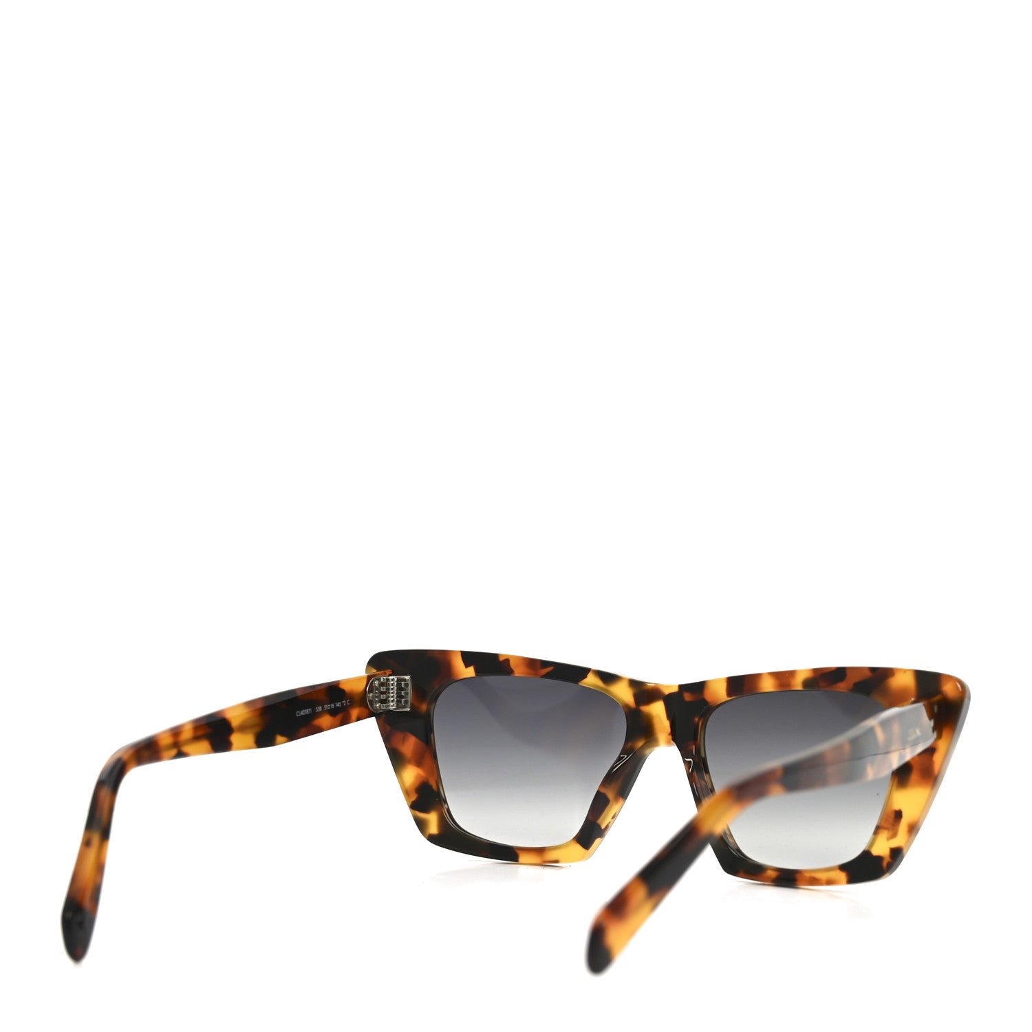 Celine Acetate Cat Eye Sunglasses CL40187I Dark Havana 4 of 7