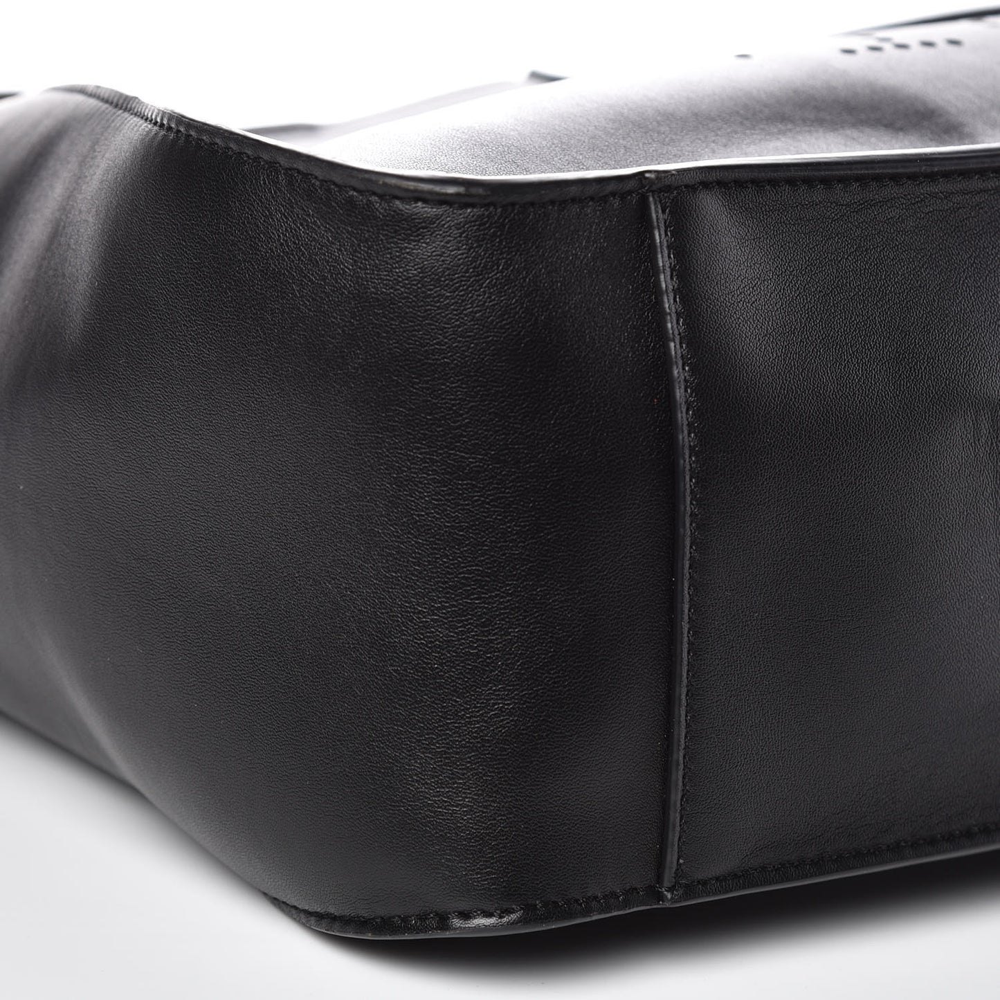 Eco Alter Nappa Perforated Shoulder Bag Black