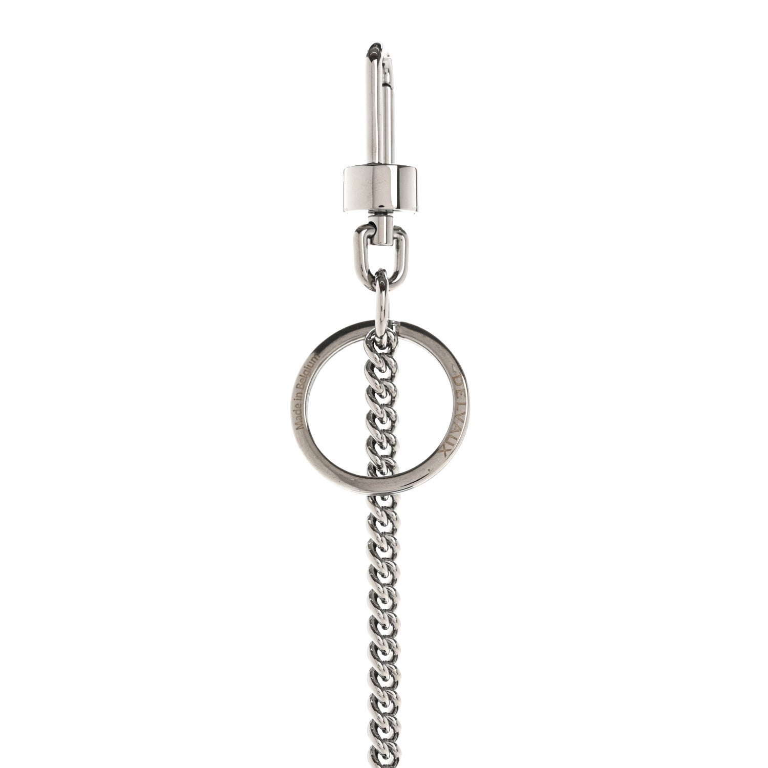 Delvaux Calfskin Mini L'Humour Brillant Bag Charm Black White 3 of 7