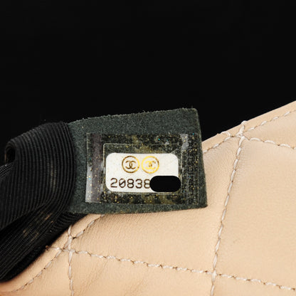 Chanel Lambskin Quilted Medium Elegant CC Flap Beige Black 7 of 8