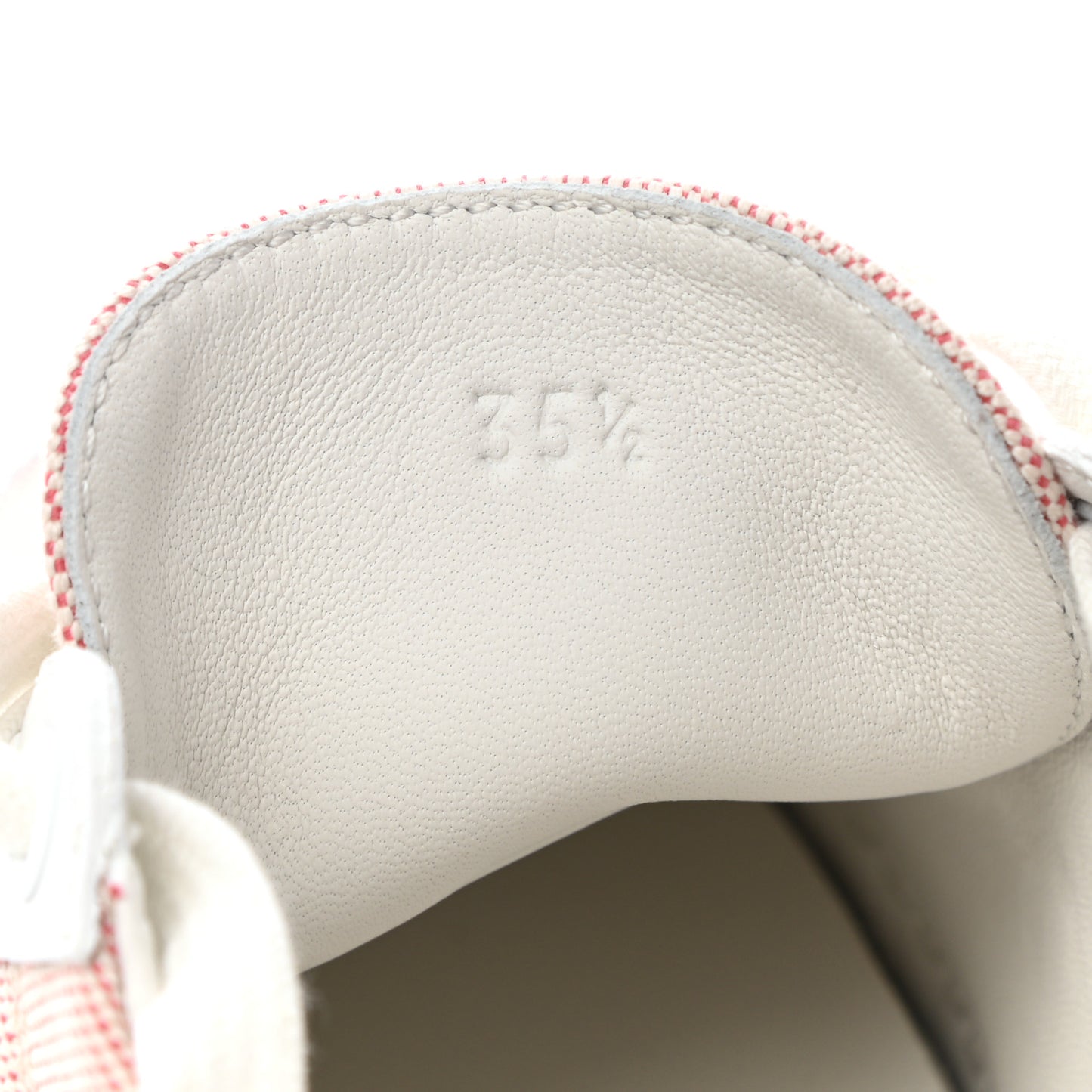 Canvas Calfskin Deep Sneakers 35.5 Framboise White