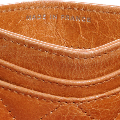 Chanel Glazed Calfskin Quilted Card Holder Light Brown 7 of 8