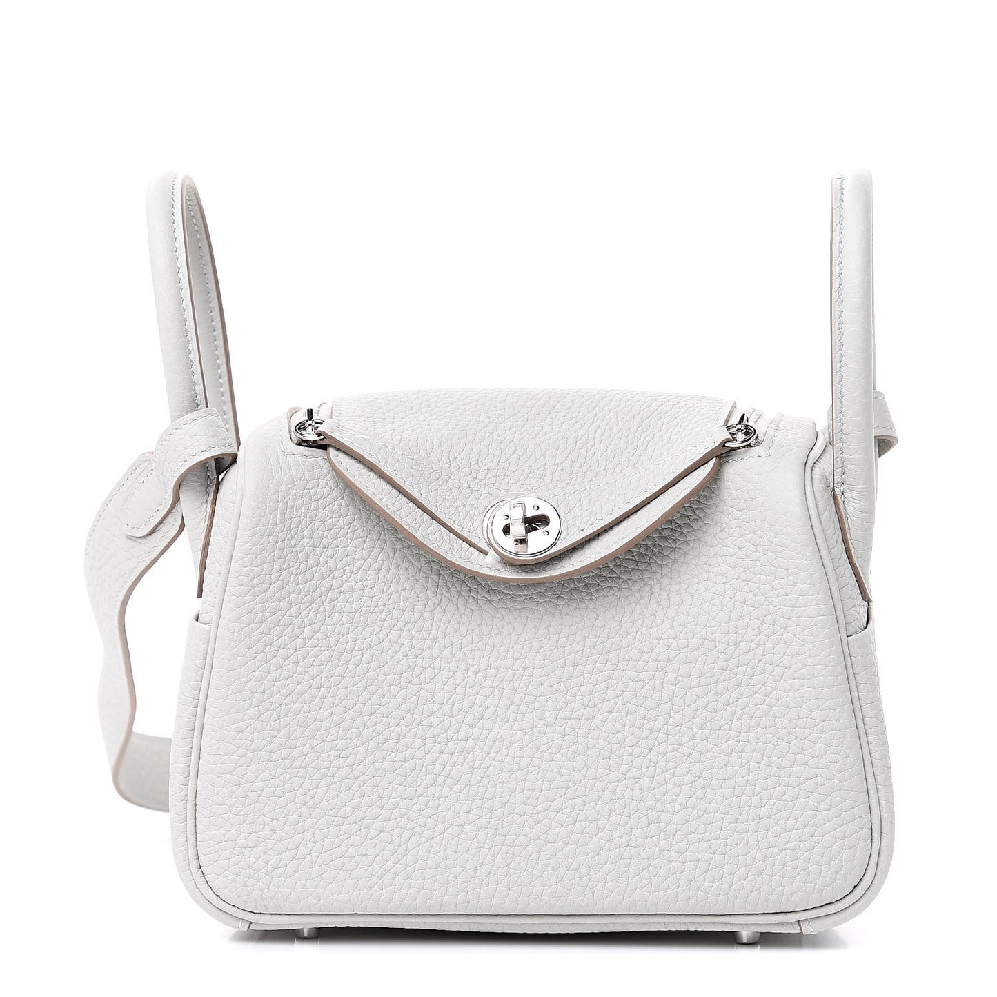 Taurillon Clemence Mini Lindy 20 Gris Perle