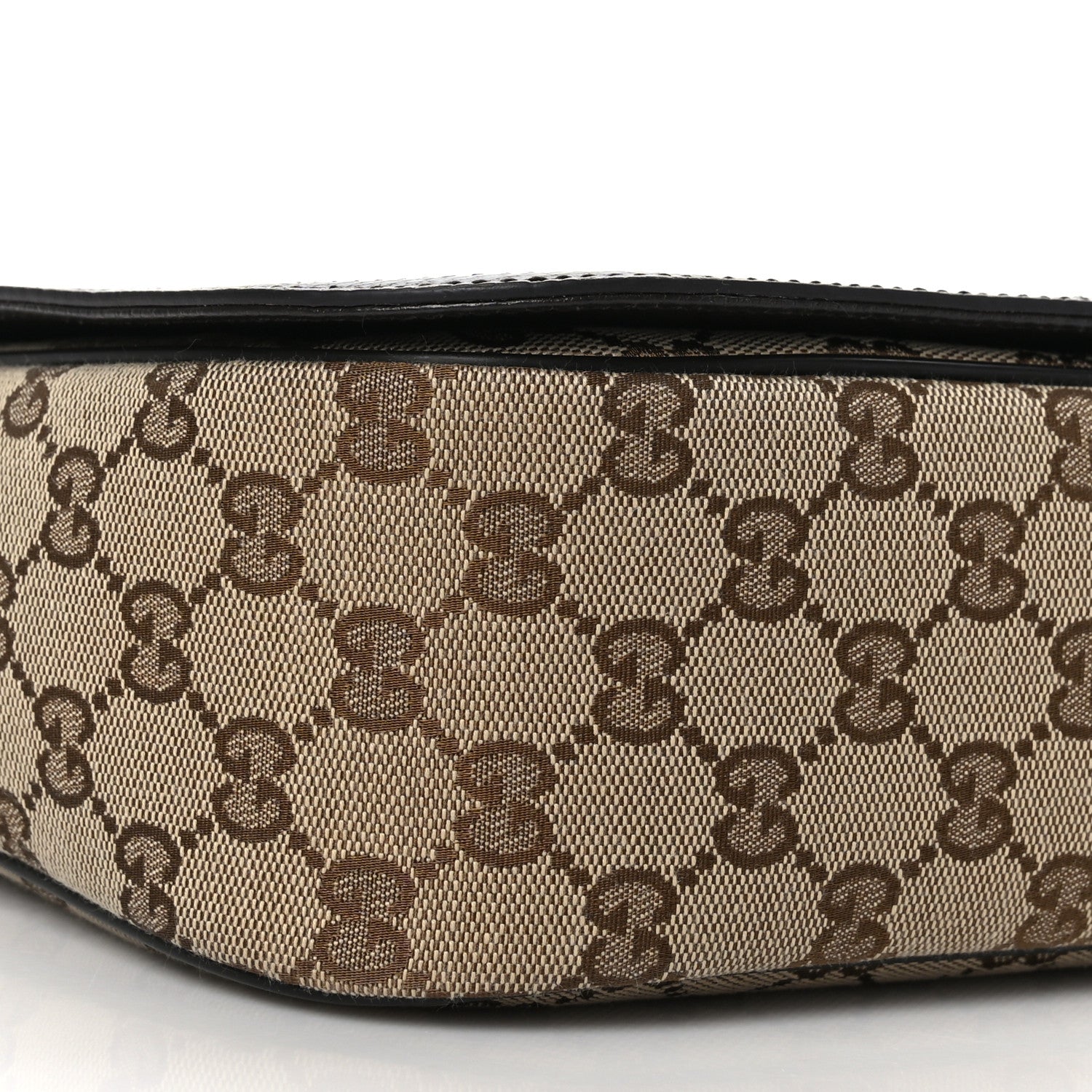 Gucci Monogram Flap Messenger Bag Beige Dark Brown 8 of 9
