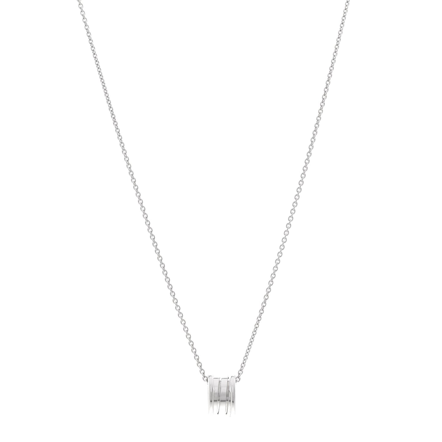 18K White Gold B.Zero1 Pendant Necklace
