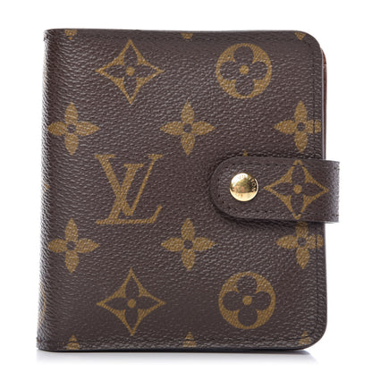Louis Vuitton Monogram Compact Zippe Zipped Wallet 1 of 7