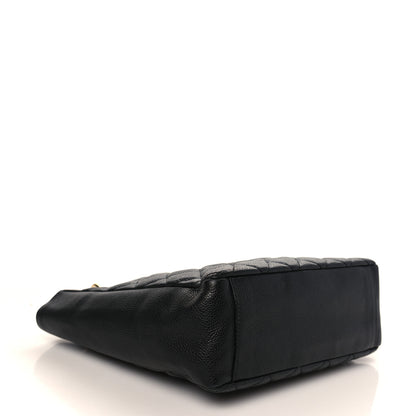 Chanel Caviar Quilted Petit Shopping Tote PST Black 4 of 9