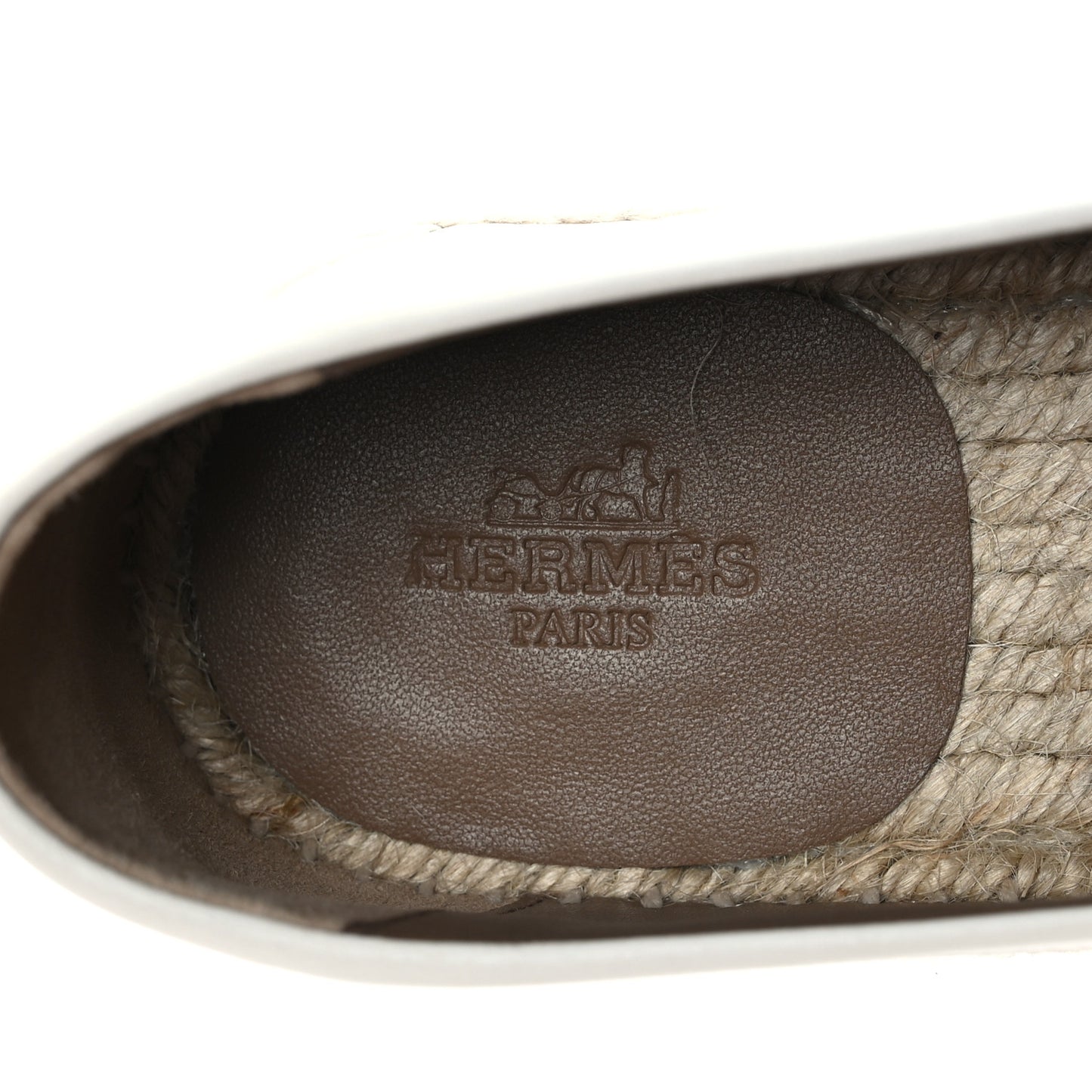 Calfskin Womens Trip Espadrilles 37 White