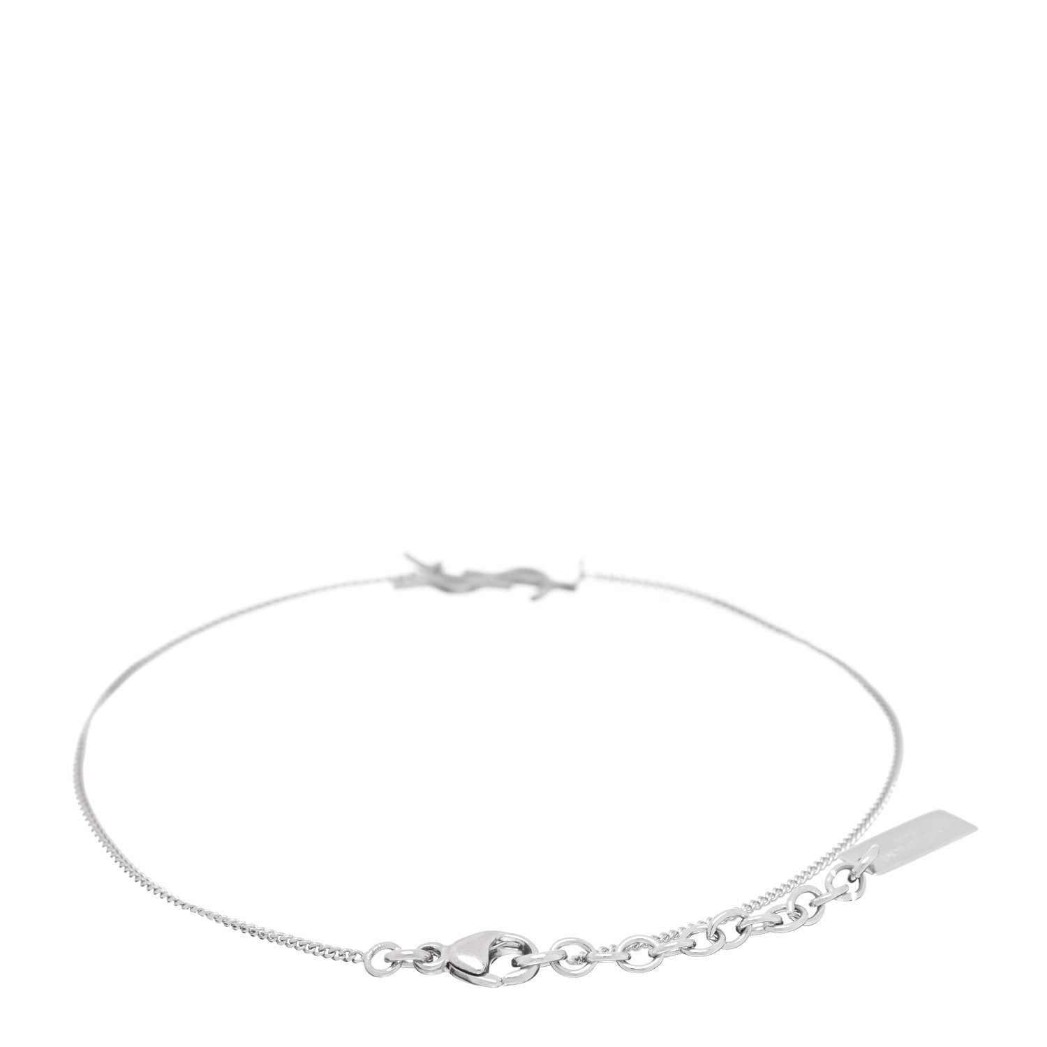 Saint Laurent Brass Monogram Charm Bracelet Mirror 2 of 3